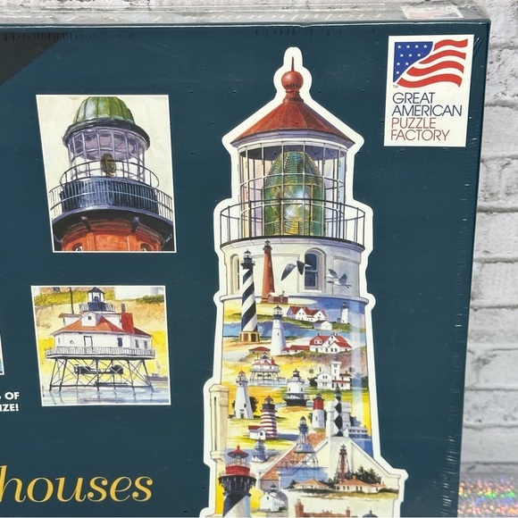 Great American Puzzle Factory 9800 Lighthouses USA Jigsaw Over 600+ PC SEALED - Picture 3 of 16